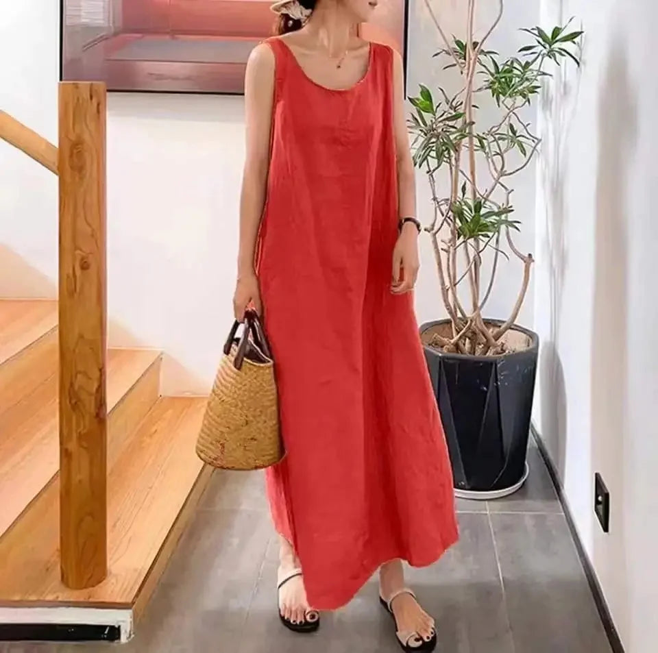 Cavell™ – Robe d'Été Sans Manches Ample avec Classe Minimaliste