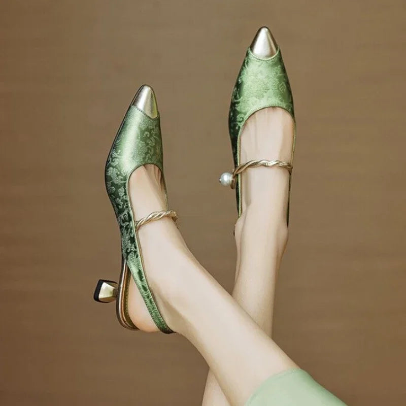 ASTRID | TALONS À DOS SANGLE EMBELLIS PAR DES PERLES