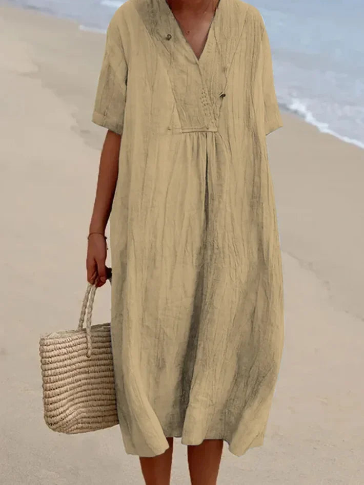 Cavell™ – Robe de Plage en Coton Ample