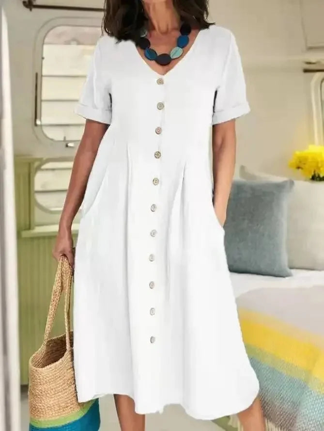 Cavell™ – Robe à Nouer avec Élégance Estivale