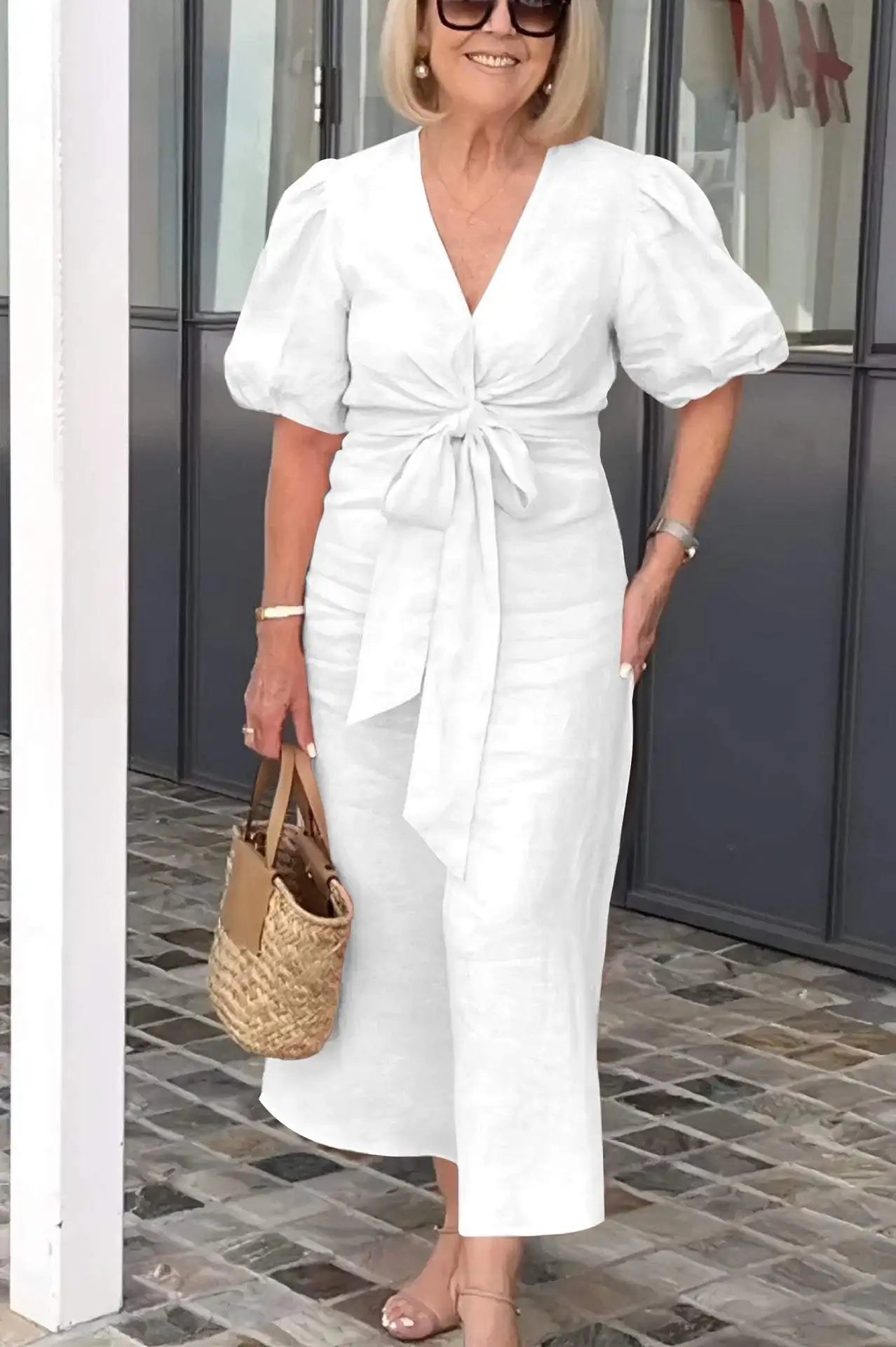 SERENA™ - ROBE AÉRIENNE À COL EN V