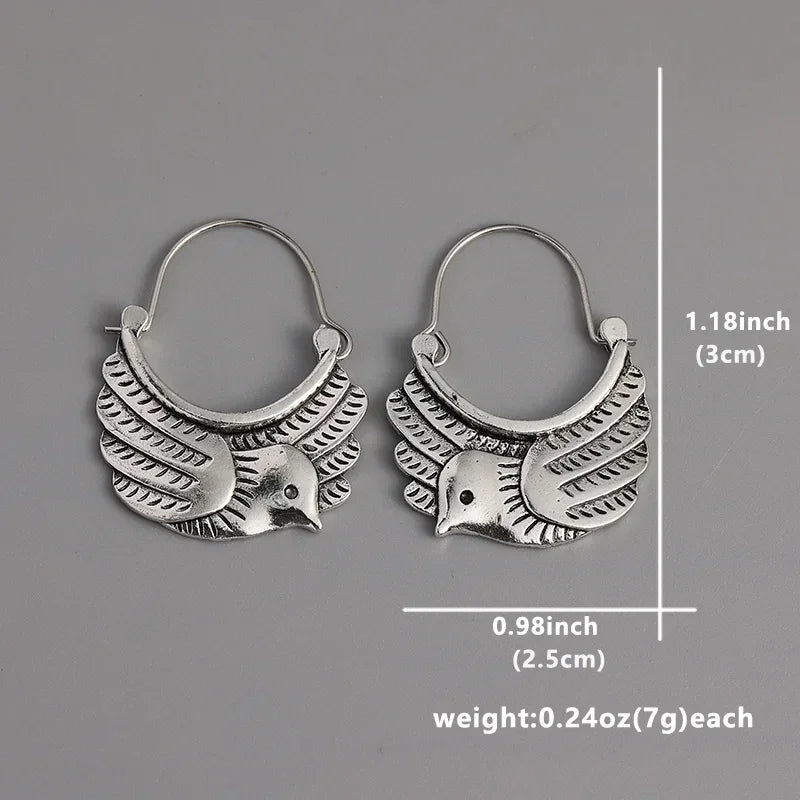 Boucles d'oreilles Oiseaux Vintage