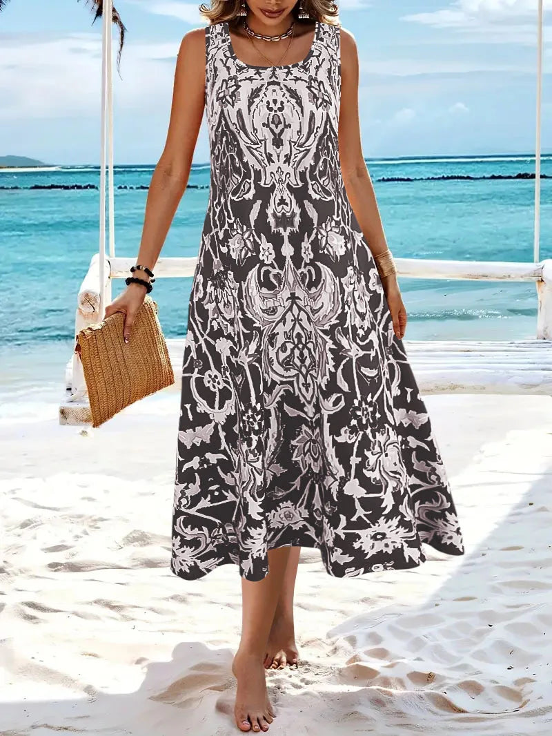 Cavell™ – Robe d'été avec un élégant motif Boho