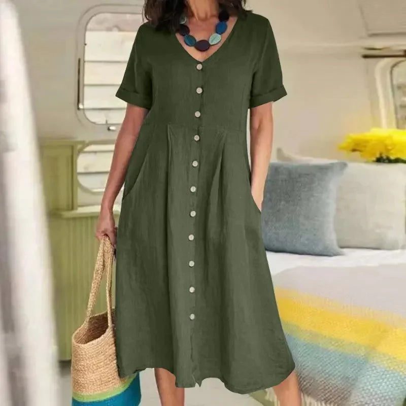 Cavell™ – Robe à Nouer avec Élégance Estivale