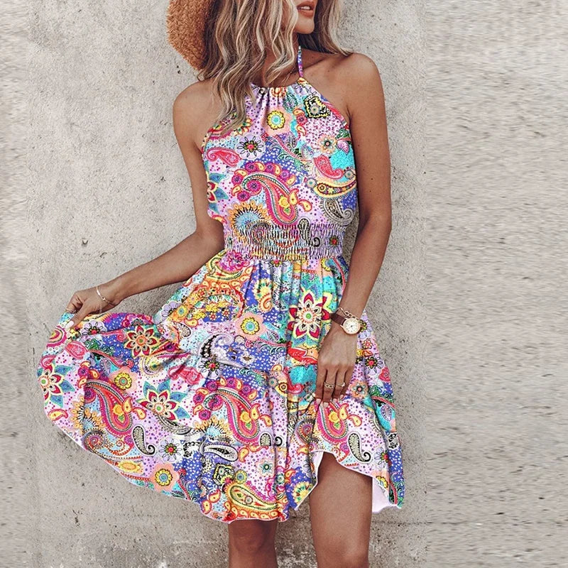 Adrianna™ - ROBE MINI IMPRIMÉE AVEC UN DESIGN ÉLÉGANT