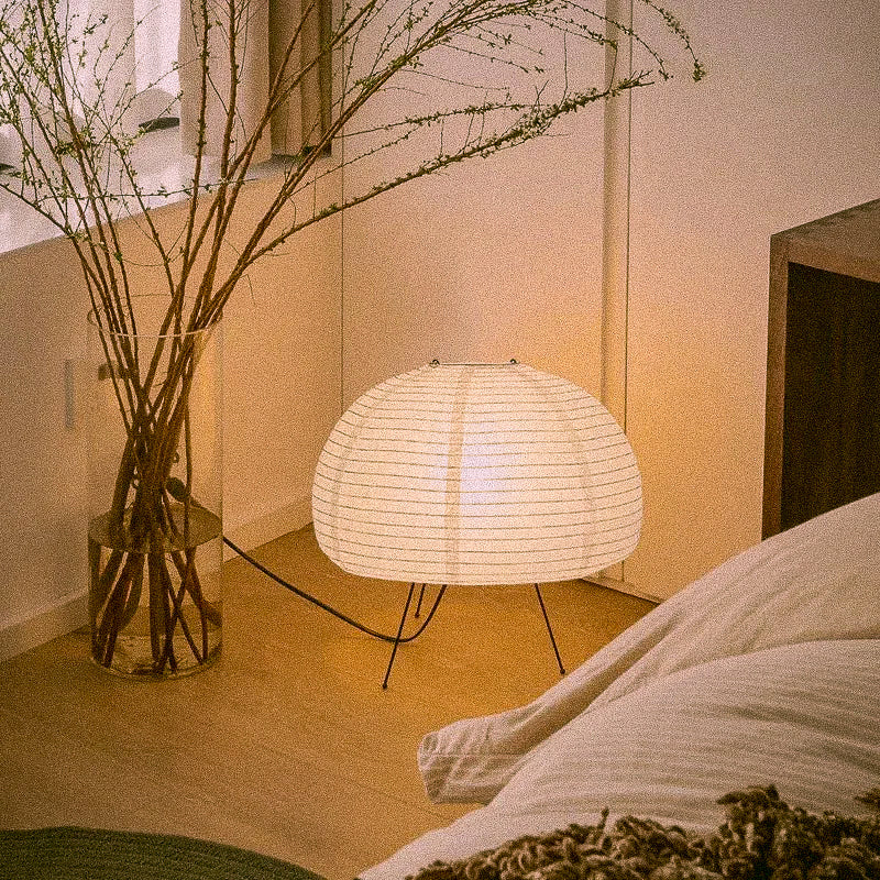 Lampe de Table en Papier de Riz Japonais Nago