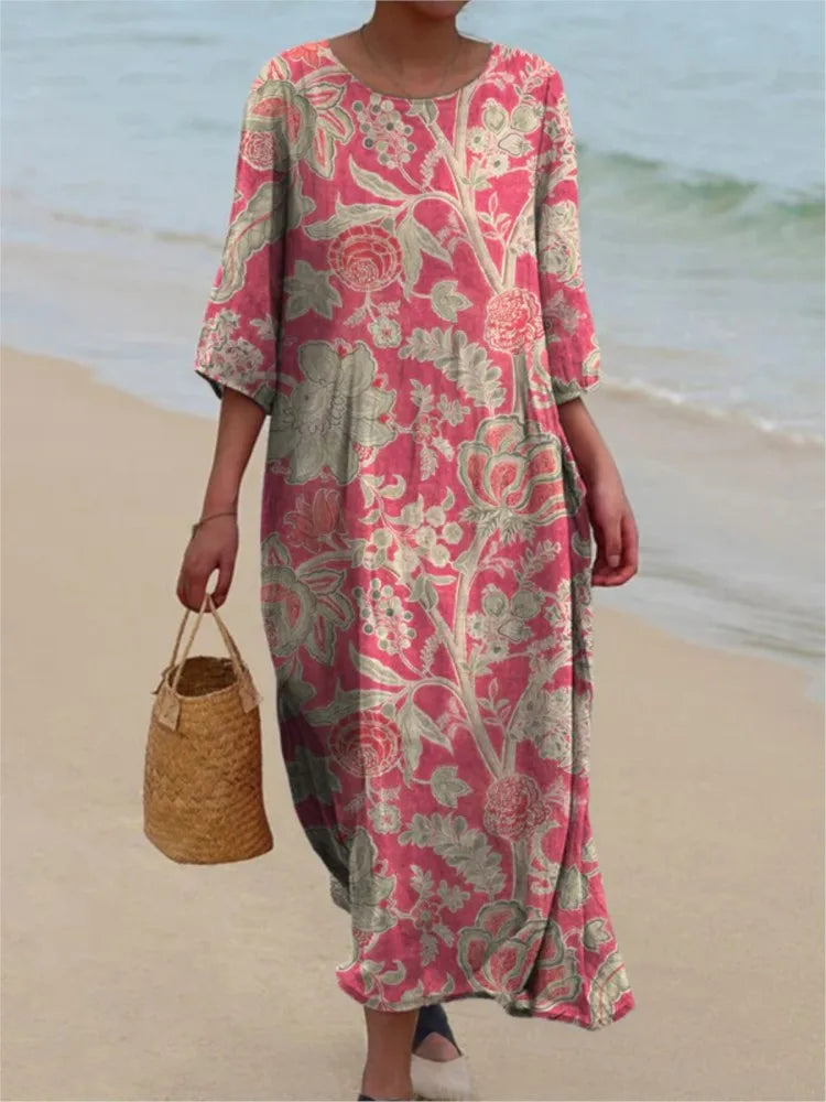 Cavell™ – Robe Fleurie avec Élégance Vintage