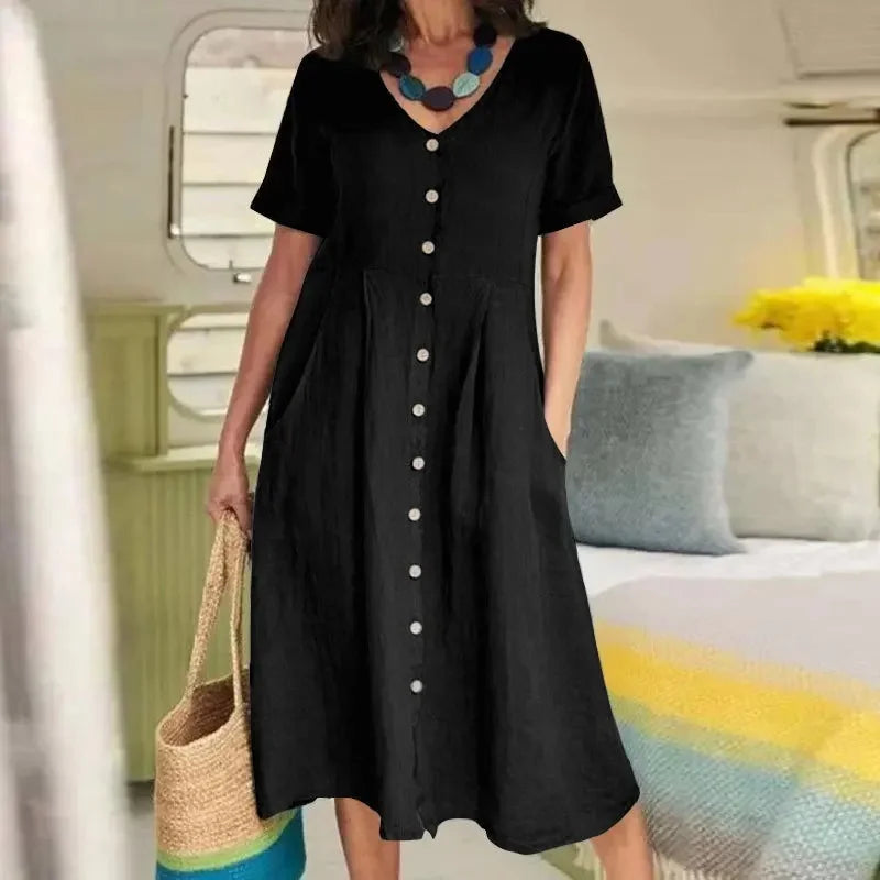 Cavell™ – Robe à Nouer avec Élégance Estivale