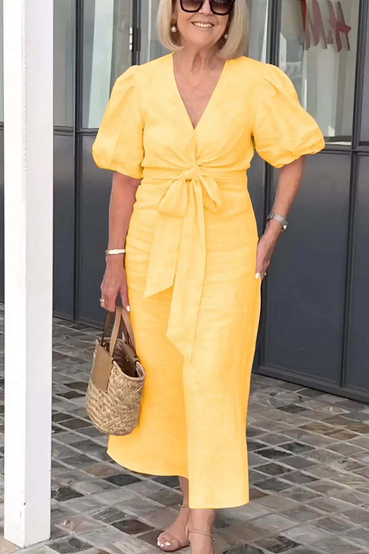 SERENA™ - ROBE AÉRIENNE À COL EN V