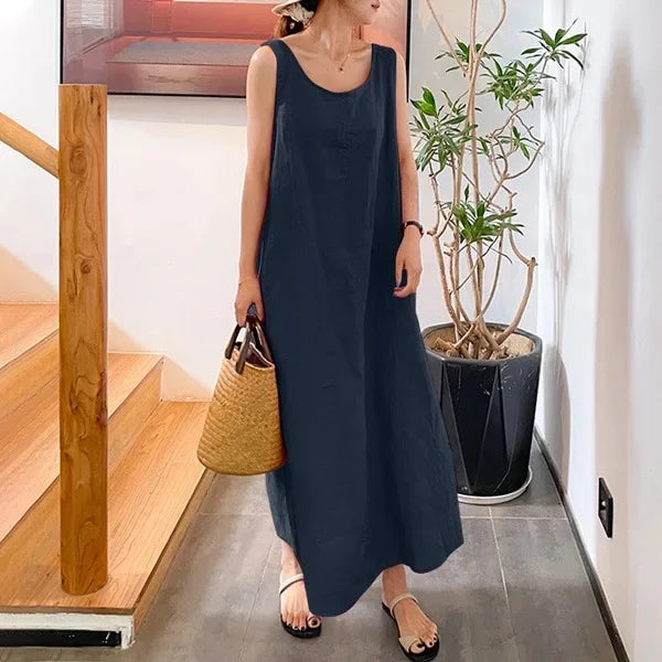 Cavell™ – Robe d'Été Sans Manches Ample avec Classe Minimaliste