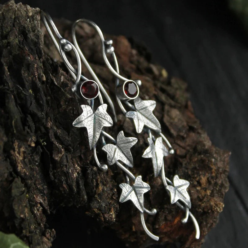 Boucles d'oreilles Elfes en Cristal Bleu
