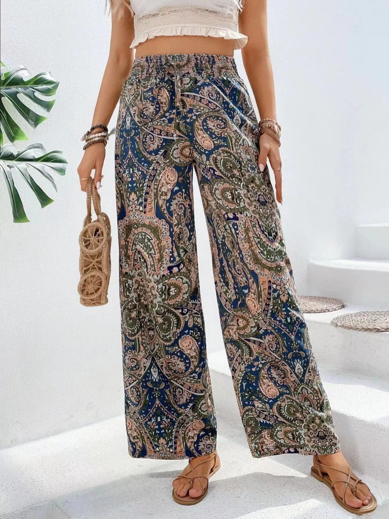 Analyn | Pantalon boho ample