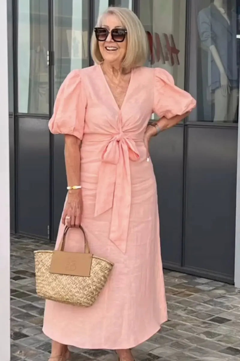 SERENA™ - ROBE AÉRIENNE À COL EN V