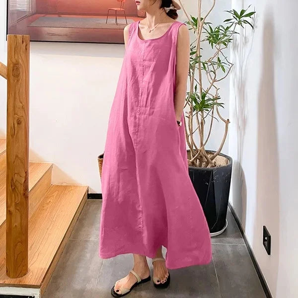 Cavell™ – Robe d'Été Sans Manches Ample avec Classe Minimaliste