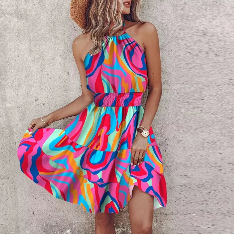 Adrianna™ - ROBE MINI IMPRIMÉE AVEC UN DESIGN ÉLÉGANT
