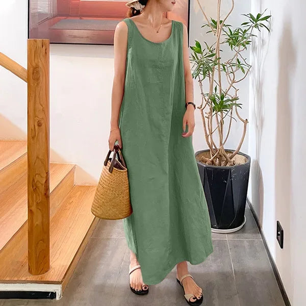 Cavell™ – Robe d'Été Sans Manches Ample avec Classe Minimaliste