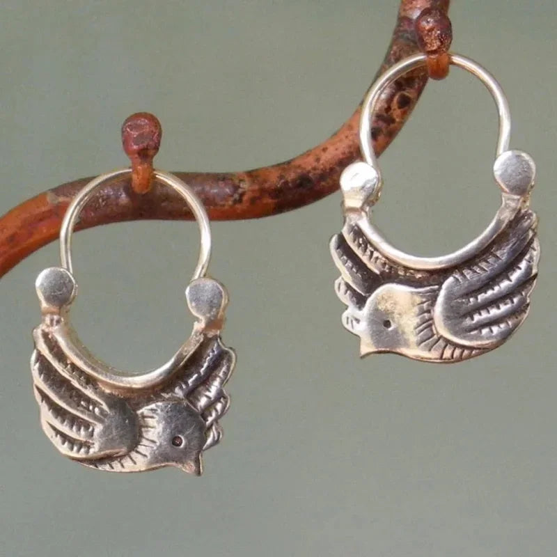 Boucles d'oreilles Oiseaux Vintage