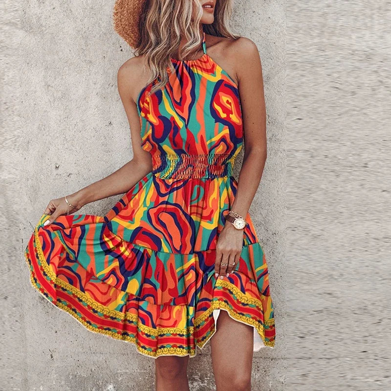 Adrianna™ - ROBE MINI IMPRIMÉE AVEC UN DESIGN ÉLÉGANT