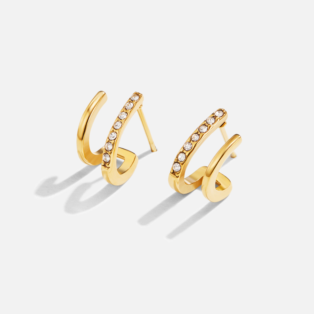 Boucles d'oreilles en cristal griffes