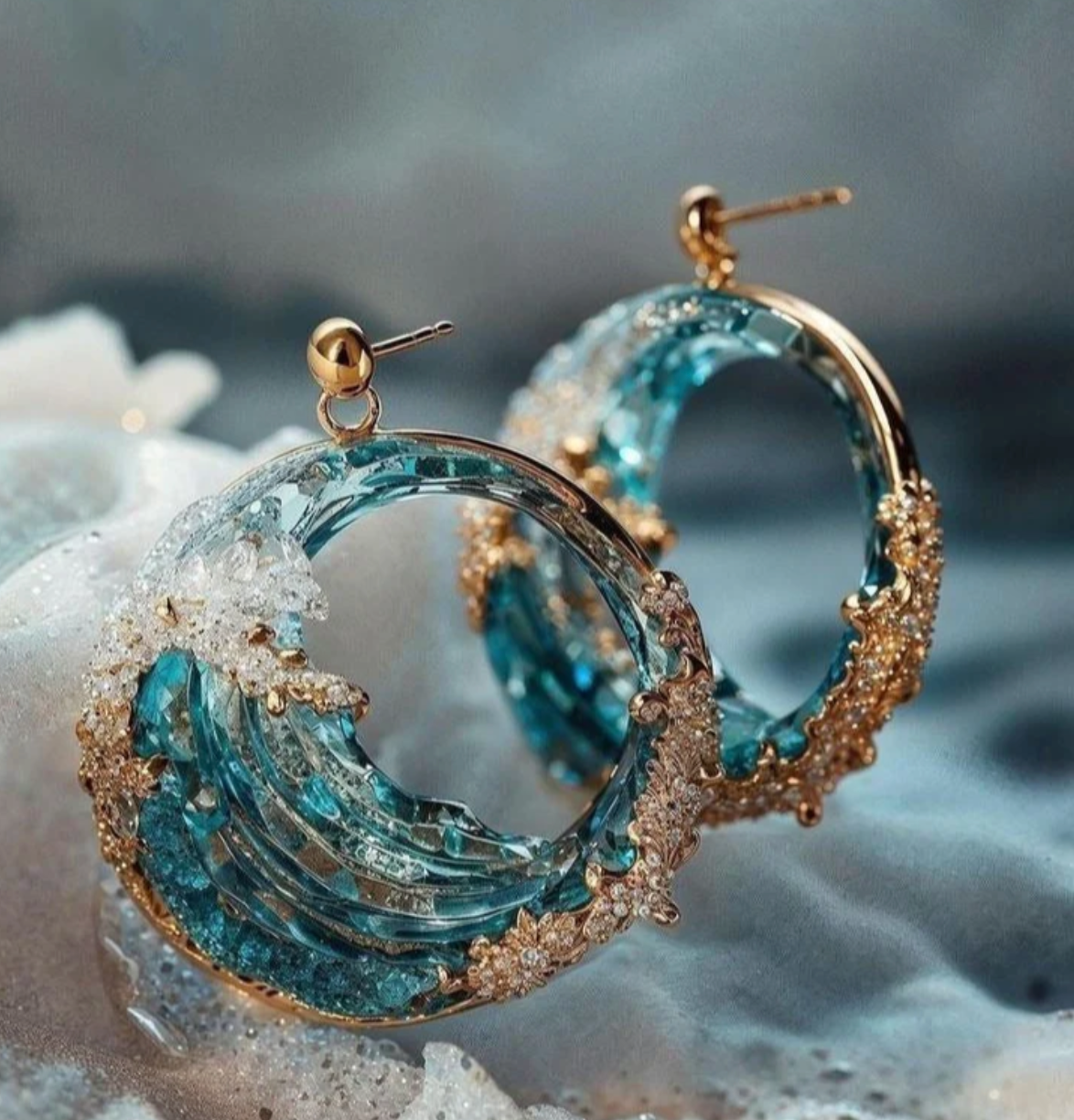 Boucles d'oreilles Tempête Unique