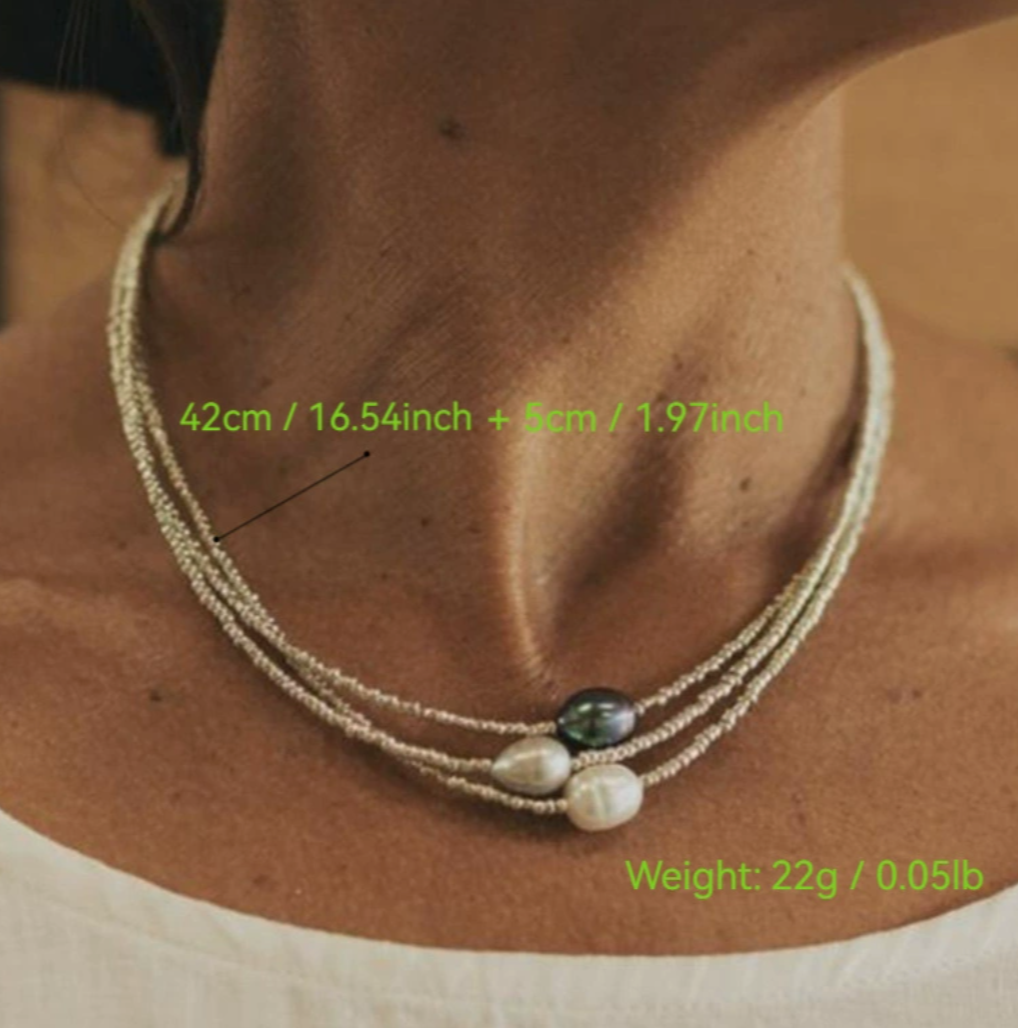 Collier de Perles d'Eau Douce Vintage