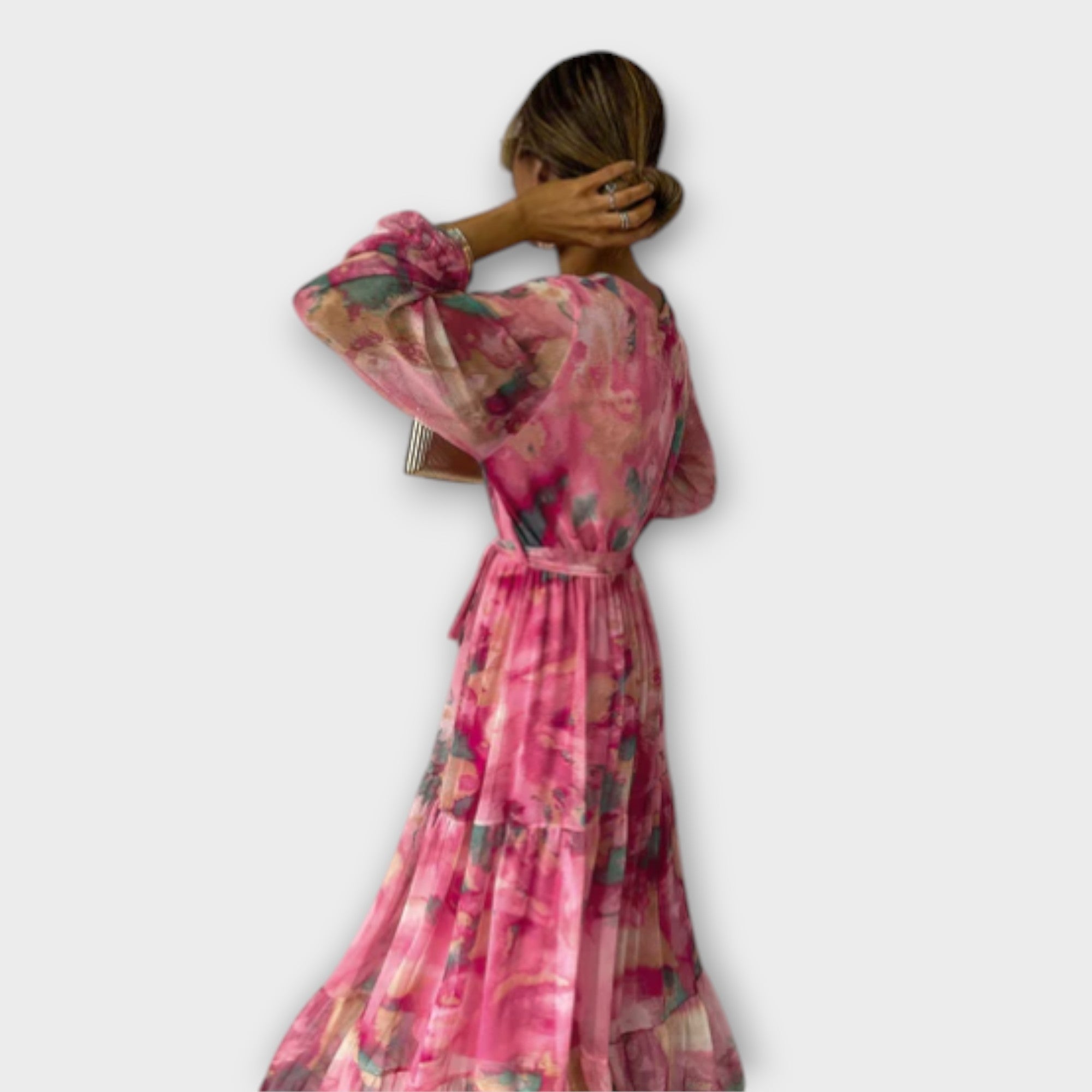 Alessia - Robe Maxi Rêve Aquarelle