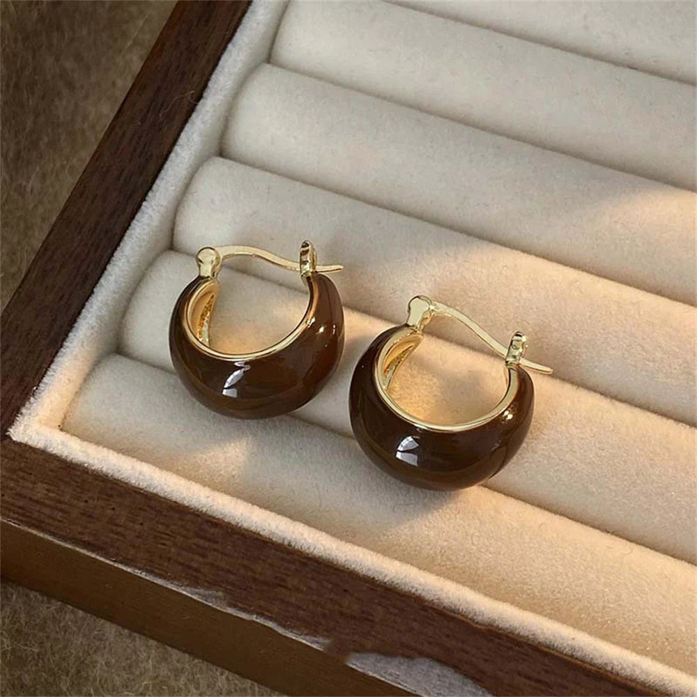 Boucles d'oreilles vintage exquises en or
