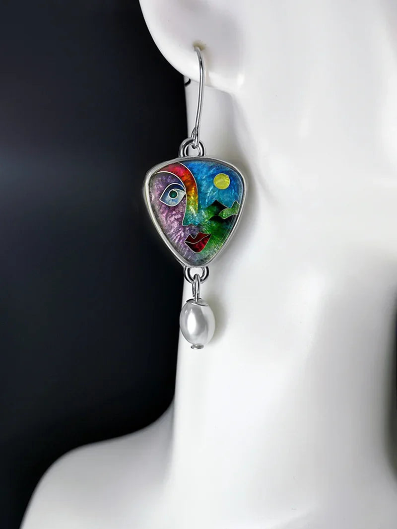 Boucles d'oreilles artistiques vintage