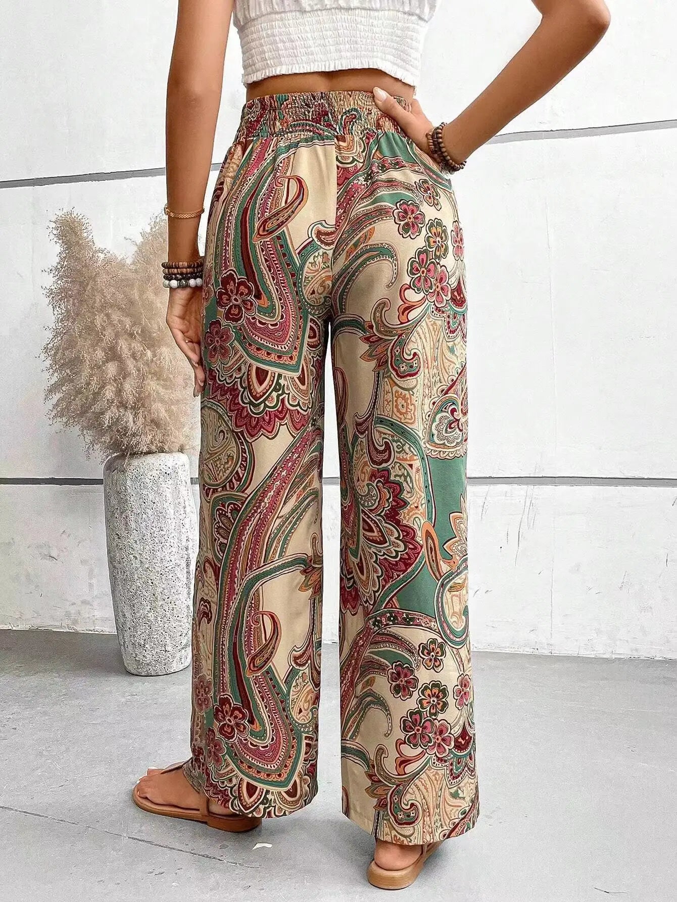 Analyn | Pantalon boho ample