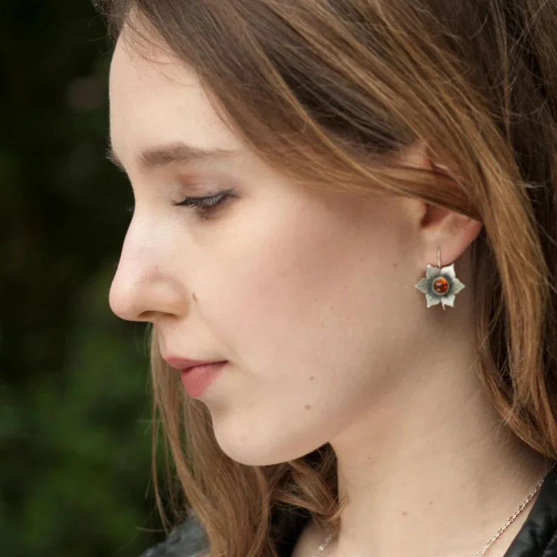 Boucles d'oreilles vintage en fleurs