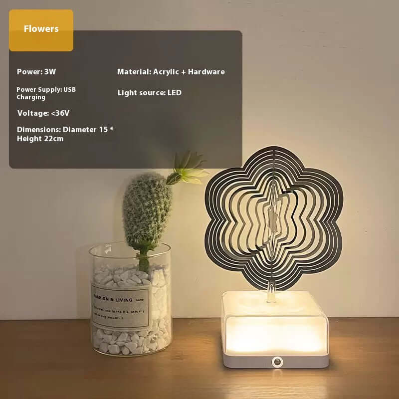 Lampe de Chevet LED – Rotative, Contrôle Tactile, Rechargeable 16 Couleurs