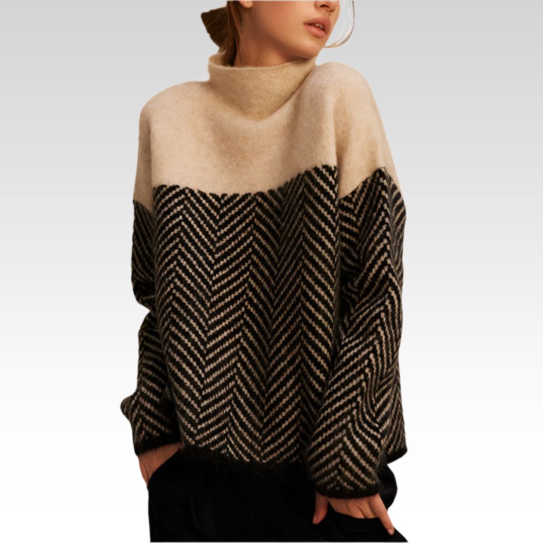 ADELIE | Col Roulé Premium en Tricot Élégant