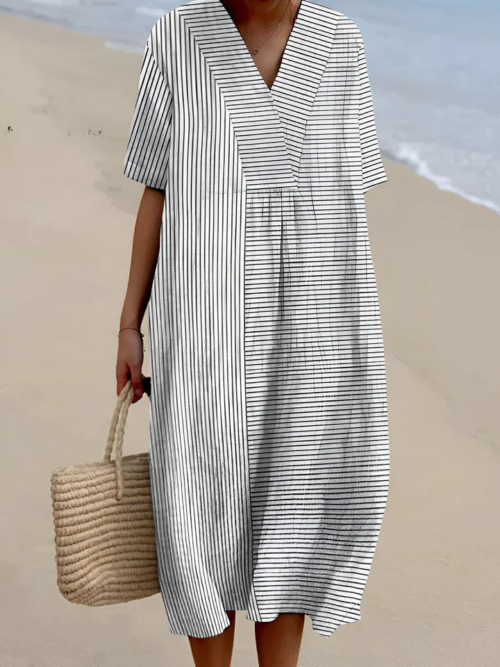 Imelda™ - ROBE GÉOMÉTRIQUE ÉLÉGANTE AVEC UNE SILHOUETTE MODERNE