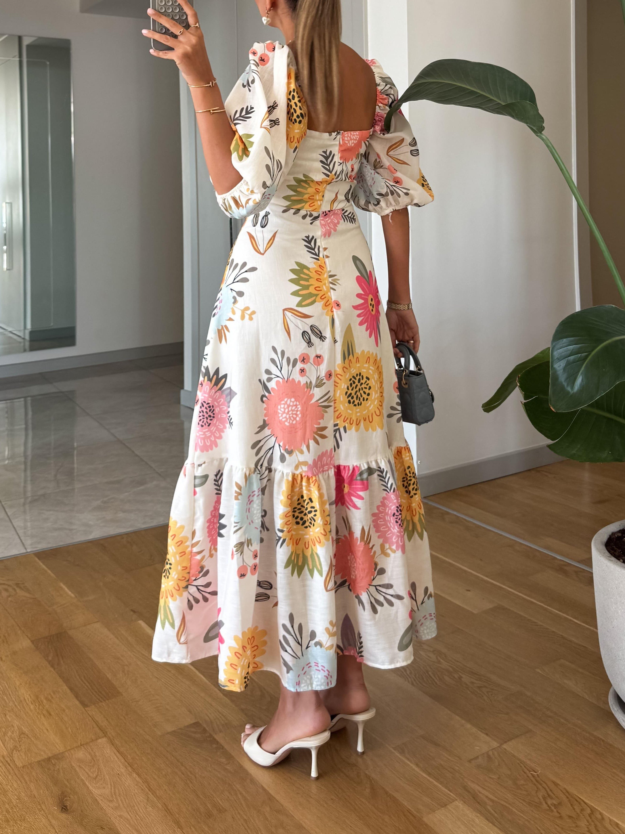 Lauriane™ | Robe Bouffante Florale