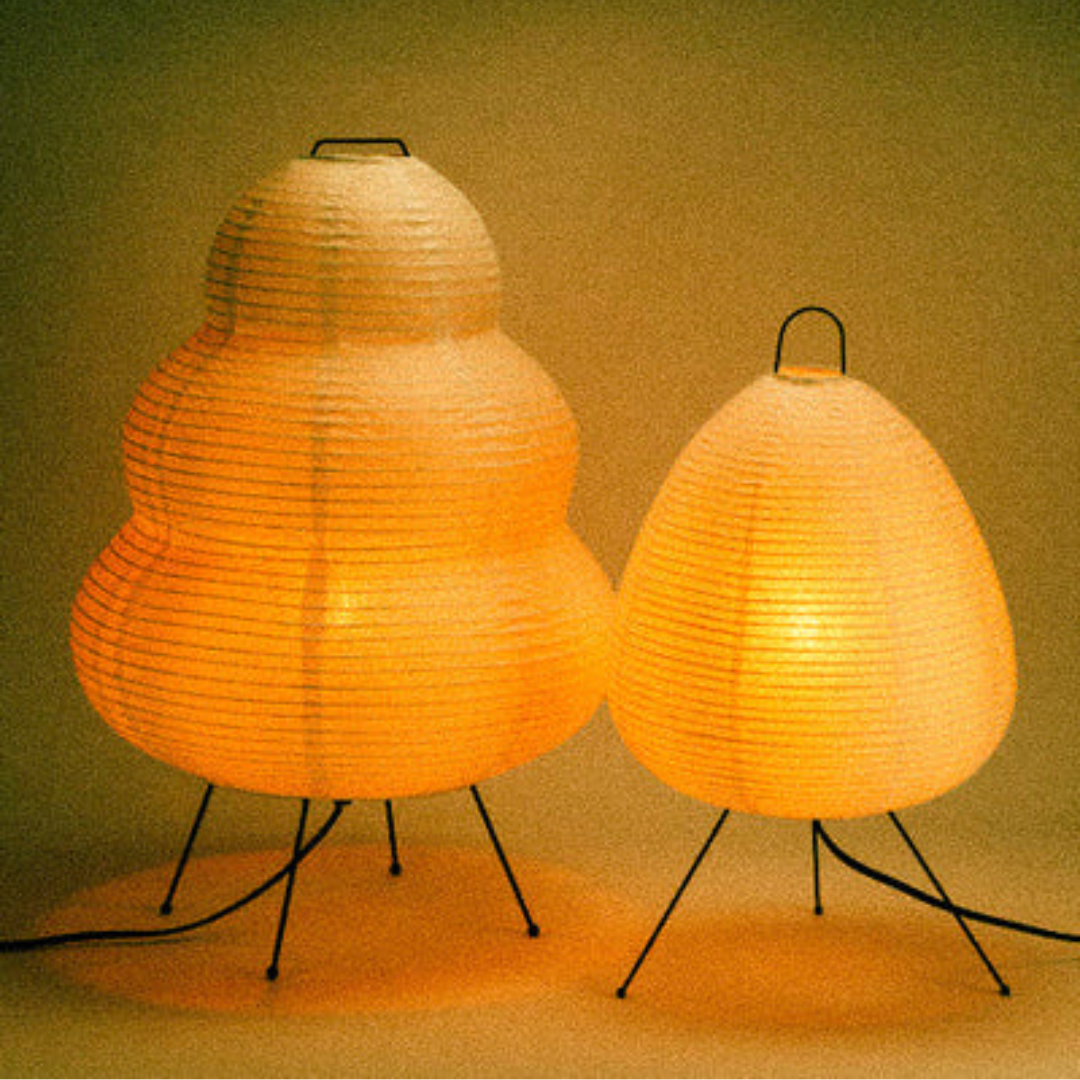 Ensemble de Lampes en Papier de Riz Japonais