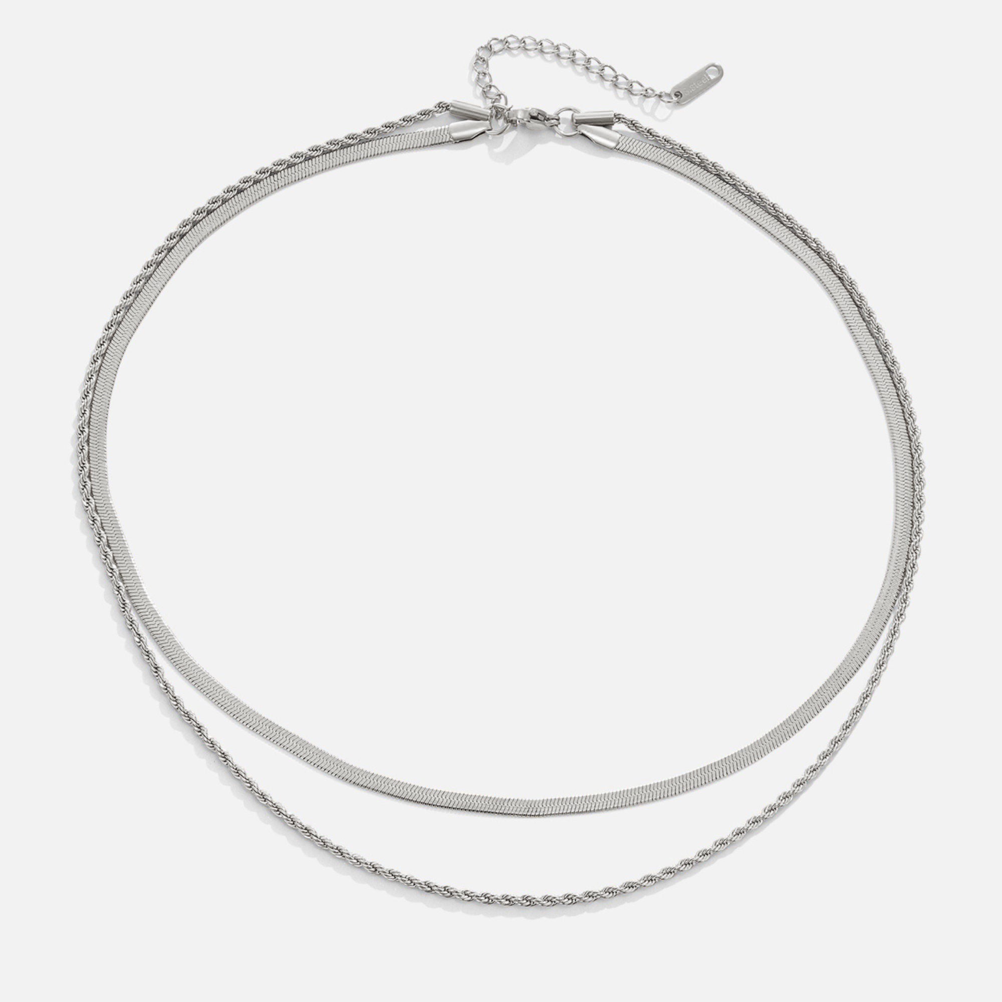 Collier Superposé en Argent - Modèle Alexandra