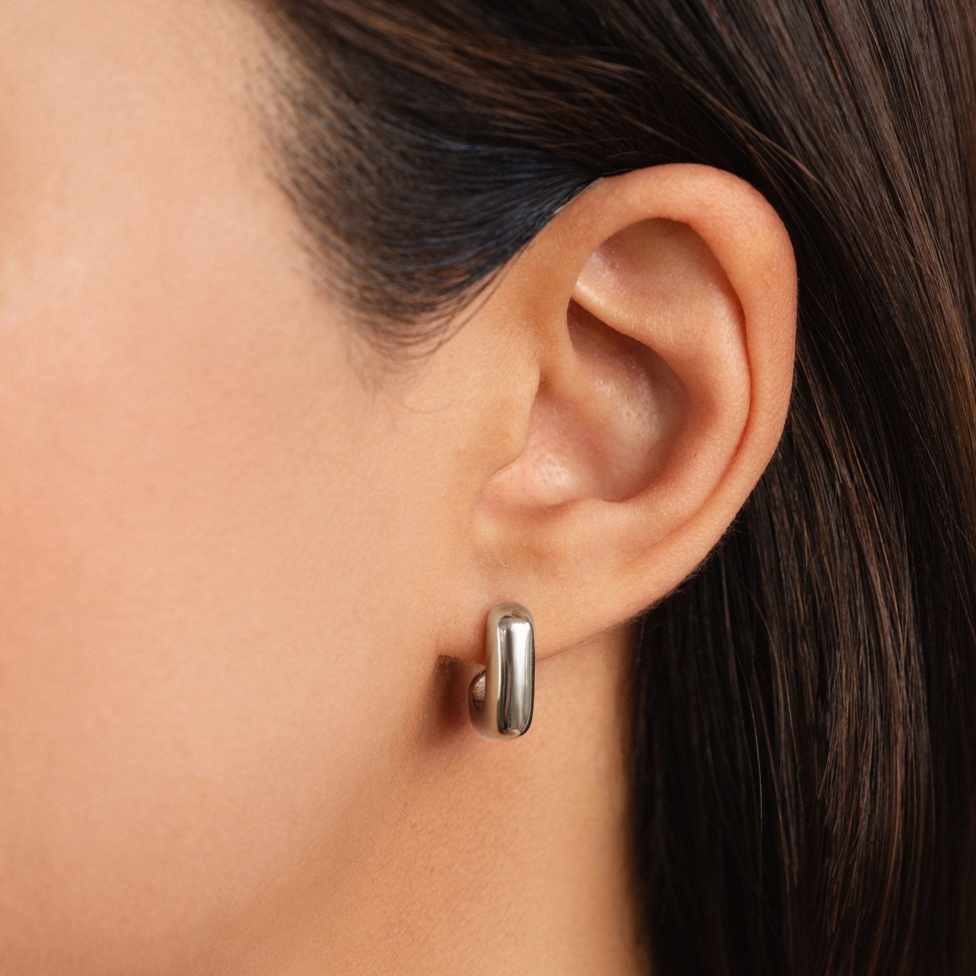 Alice Carré Boucles d'Oreilles en Or