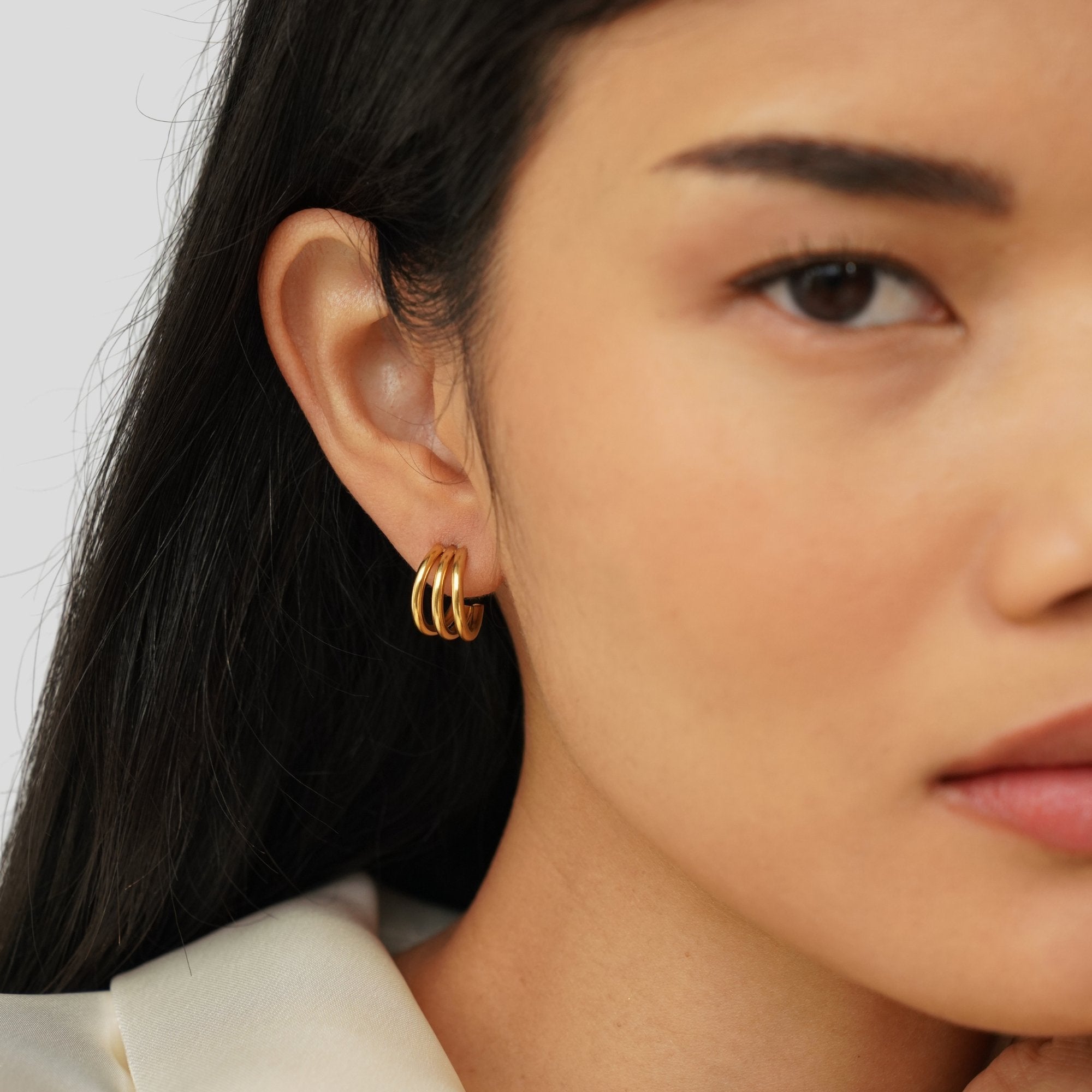 Boucles d'oreilles Ana Triple