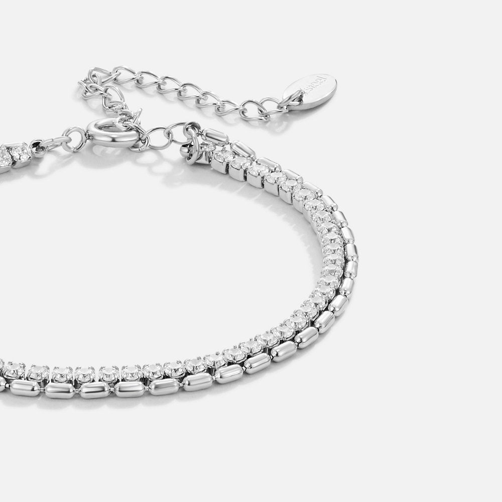 Bracelet Arelia en Argent Cristal