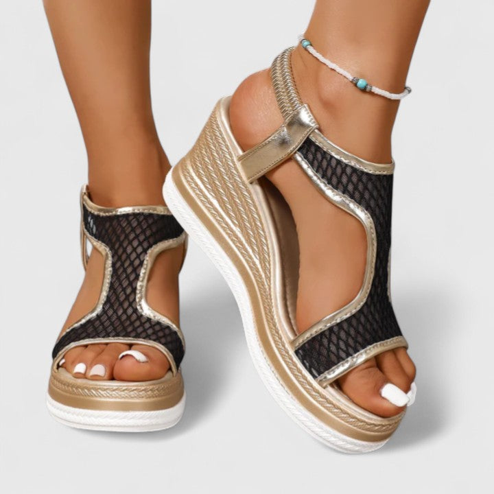 Sylvara | Talons compensés à bride T pour femmes