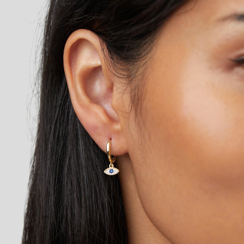 Boucles d'oreilles en goutte d'œil Sie