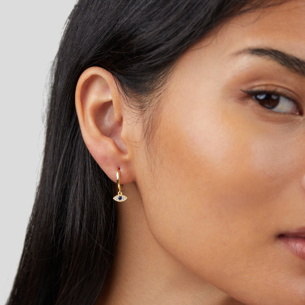Boucles d'oreilles en goutte d'œil Sie