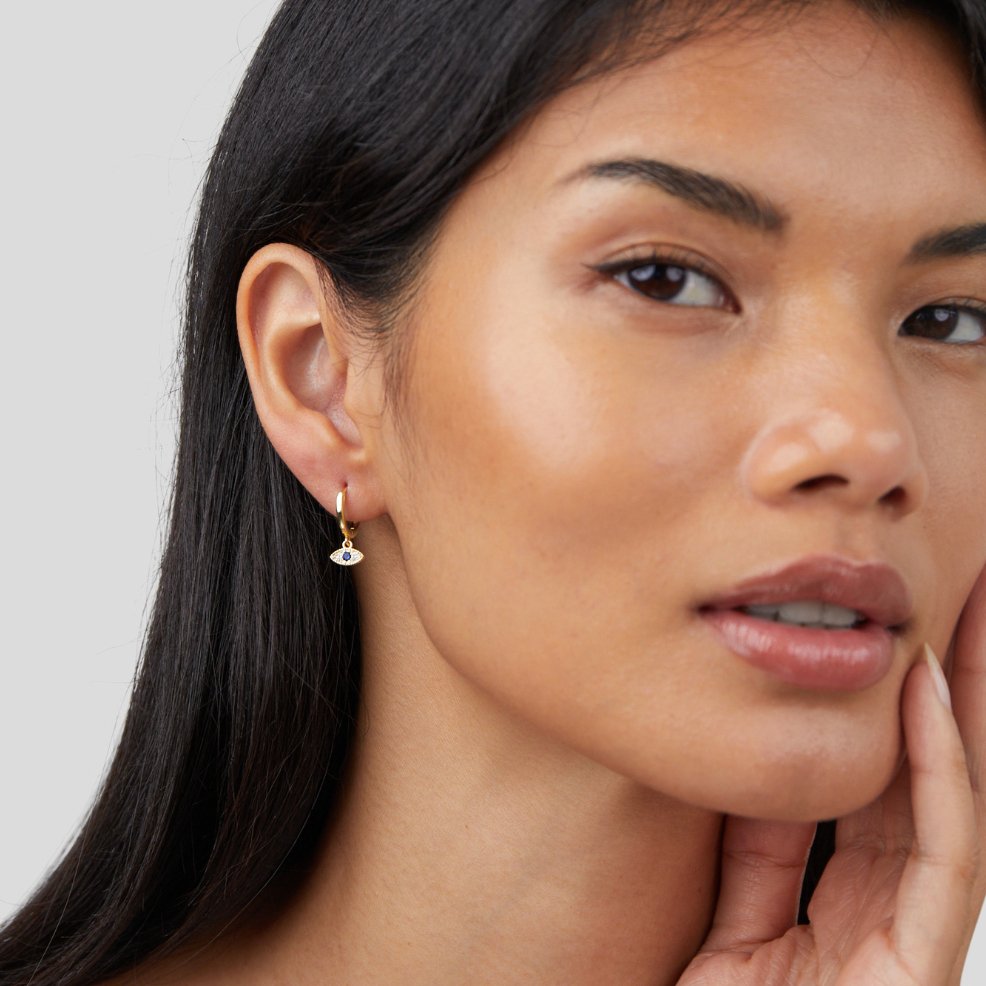 Boucles d'oreilles en goutte d'œil Sie