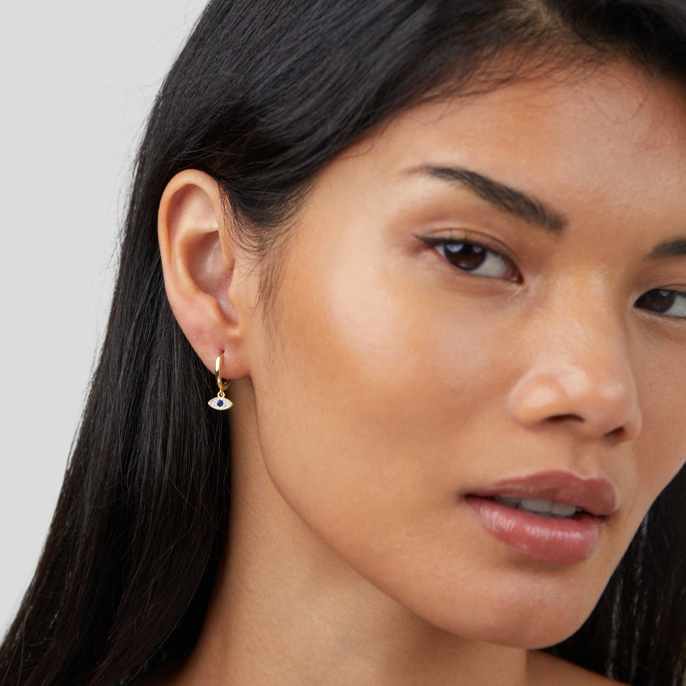 Boucles d'oreilles en goutte d'œil Sie