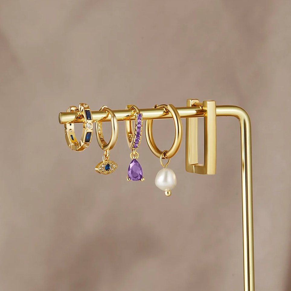 Boucles d'oreilles en goutte d'œil Sie