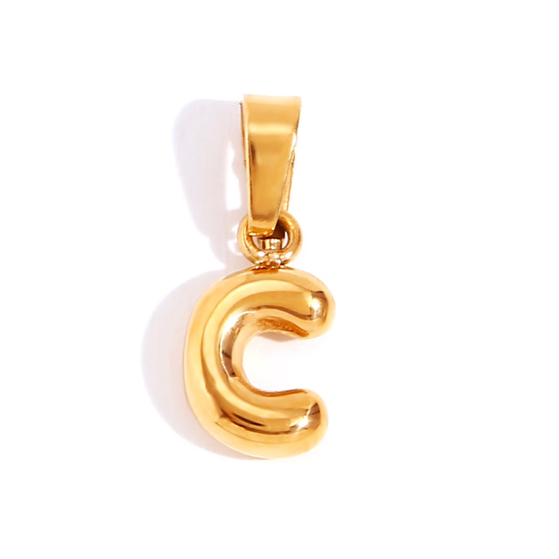 Collier en lettres bulle sophistiqué