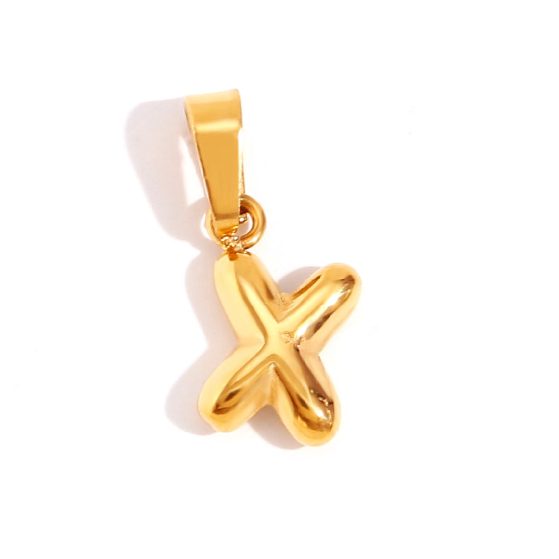 Collier en lettres bulle sophistiqué