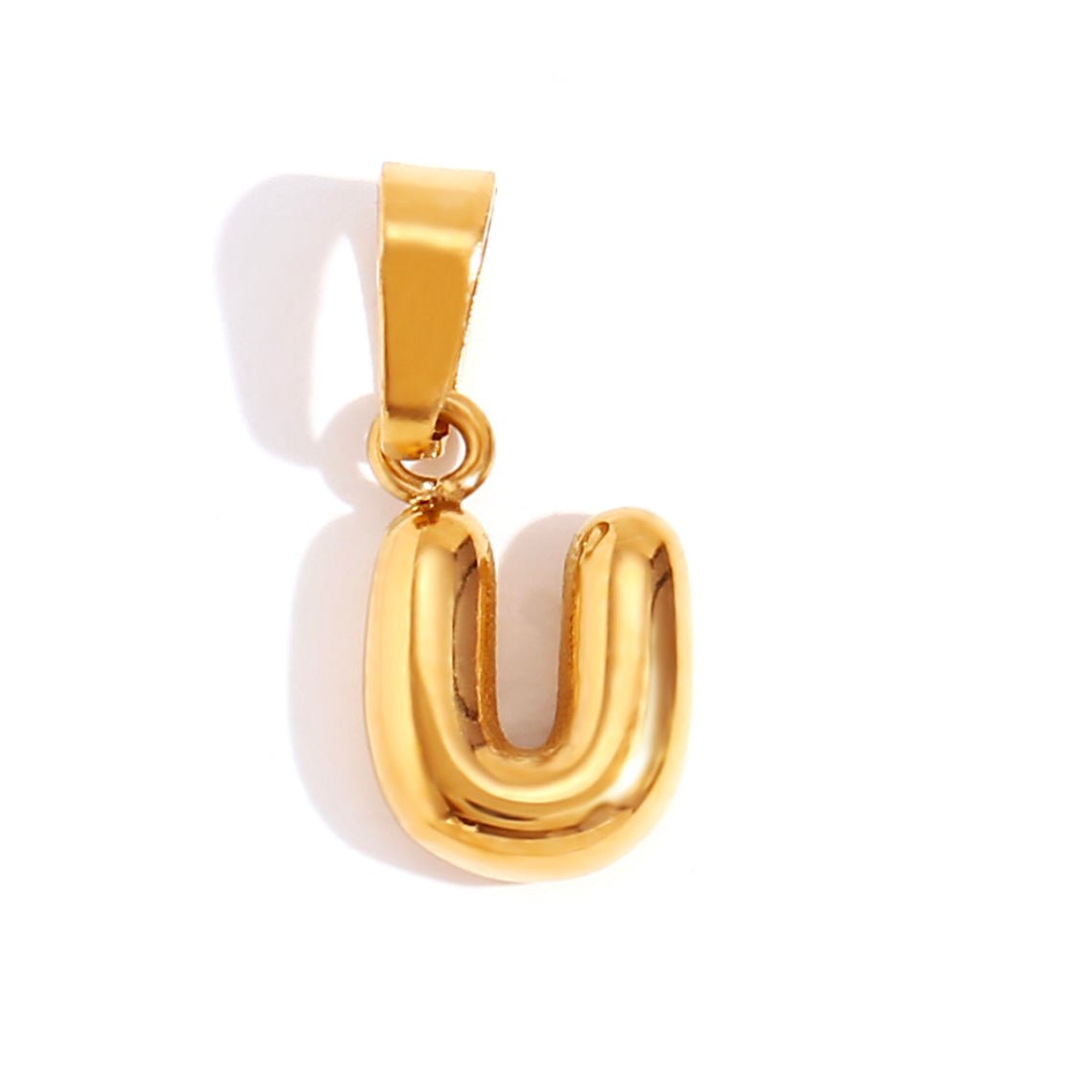 Collier en lettres bulle sophistiqué