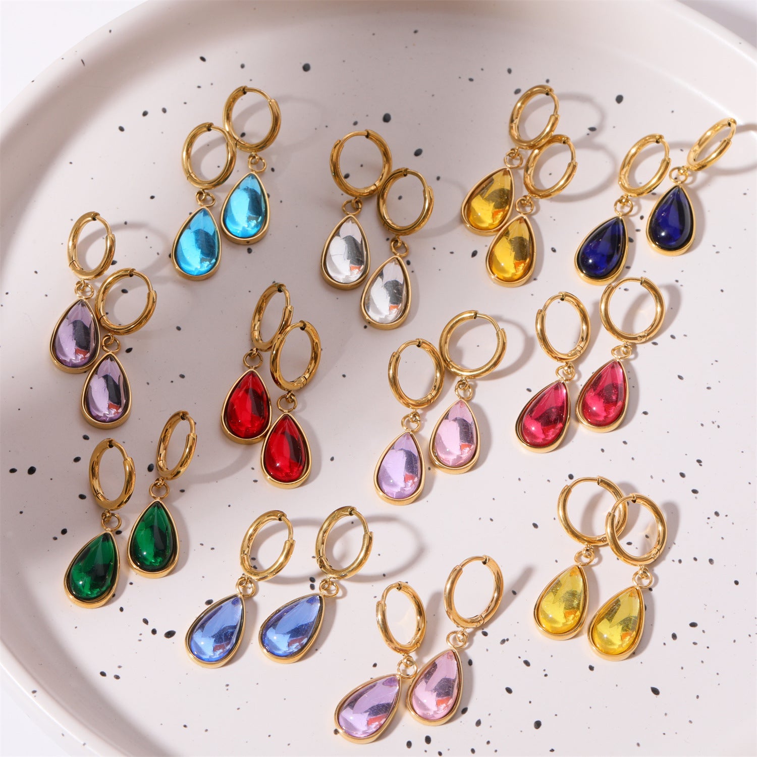 Boucles d'Oreilles en Cristal