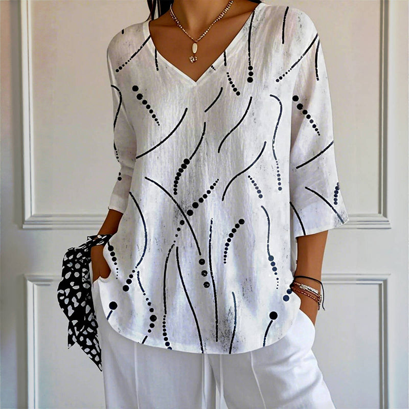 Saira™ - T-SHIRT VINTAGE À COUPE DÉCONTRACTÉE